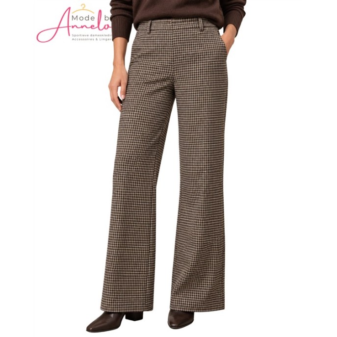 Elvira Broek Kaylee ruit 26-012 Bruin Elvira Broek Kaylee ruit 26-012 Bruin